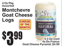 SuperFresh Montchevre Goat Cheese Logs offer