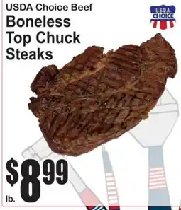 SuperFresh USDA Choice Beef Boneless Top Chuck Steaks offer