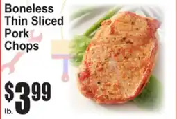 SuperFresh Boneless Thin Sliced Pork Chops offer