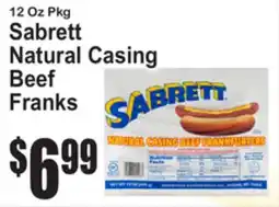 SuperFresh Sabrett Natural Casing Beef Franks offer