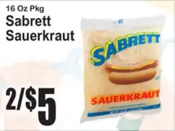 SuperFresh Sabrett Sauerkraut offer