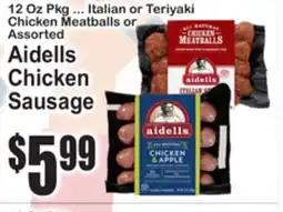 SuperFresh Aidells Chicken Sausage offer