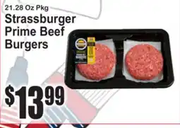 SuperFresh Strassburger Prime Beef Burgers offer