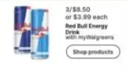Walgreens Red Bull Energy Drink offer