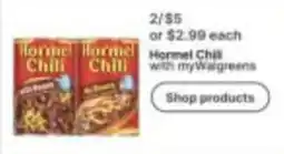 Walgreens Hormel Chili offer