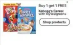 Walgreens Kellogg's Cereal offer