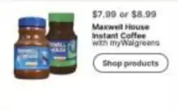 Walgreens Maxwell House instant coffee offer