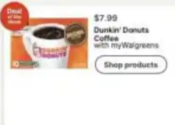 Walgreens Dunkin' Donuts Coffee offer