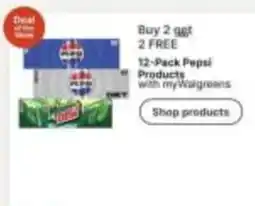 Walgreens 12-Pack Pepsi Products offer