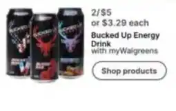 Walgreens Bucked Up Energy Drink offer