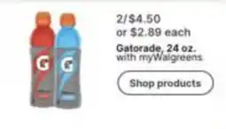 Walgreens Gatorade offer