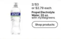 Walgreens Propel Electrolyte Water offer