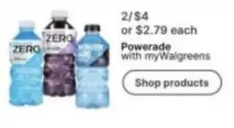 Walgreens Powerade with myWalgreens offer
