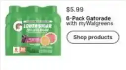 Walgreens Gatorade lower sugar offer