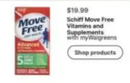Walgreens Schiff Move Free Vitamins and Supplements offer