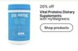 Walgreens Vital Proteins Dietary Supplements offer