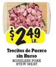 La Michoacana Boneless Pork Stew Meat offer