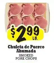 La Michoacana Smoked pork chops offer