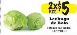 La Michoacana Fresh Iceberg Lettuce offer