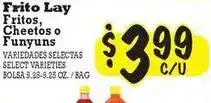 La Michoacana Frito Lay Fritos, Cheetos or Fungyuns offer