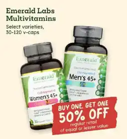 Sprouts Farmers Market Emerald Labs Multivitamins offer