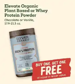 Sprouts Farmers Market Elevate Organic Men's Protein offer