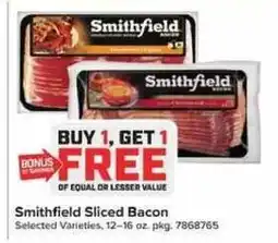 Giant Food Smithfield Sliced Bacon offer