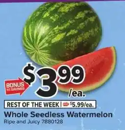 Giant Food Whole Seedless Watermelon offer