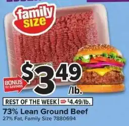 Giant Food Family Size 73% Lean Ground Beef offer