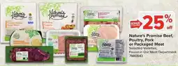 Giant Food Nature's Promise Beef, Poultry, Pork or Packaged Meat offer