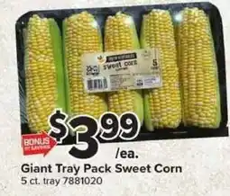 Giant Food Giant Tray Pack Sweet Corn offer