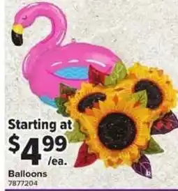 Giant Food Balloons offer
