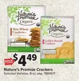 Giant Food Nature's Promise Crackers offer