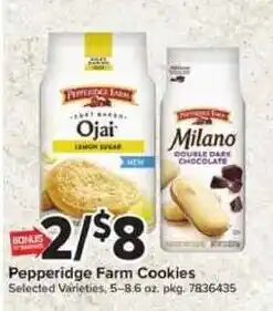 Giant Food Pepperidge Farm Cookies offer