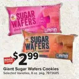 Giant Food Giant Sugar Wafers Cookies offer