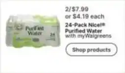 Walgreens Nice! purified water offer