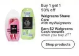 Walgreens Walgreens Shave Care offer