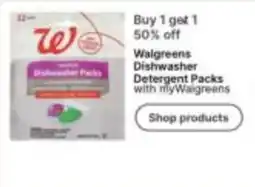 Walgreens Walgreens Dishwasher Detergent Packs offer