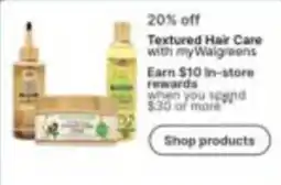 Walgreens Textured Hair Care with myWalgreens offer