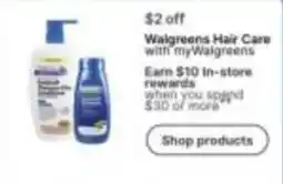 Walgreens Walgreens Hair Care offer