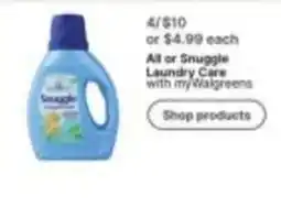 Walgreens Snuggle Laundry Care offer