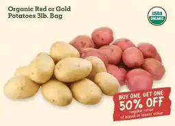 Sprouts Farmers Market Organic Red or Gold Potatoes offer