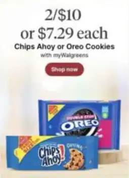 Walgreens Chips Ahoy or Oreo Cookies offer