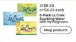 Walgreens La Croix Sparkling Water offer