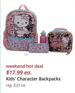 JC Penney Kids' Character Backpacks offer