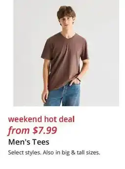 JC Penney Men's Tees offer