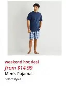 JC Penney Men's Pajamas offer