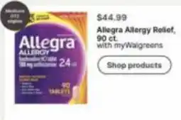 Walgreens Allegra Allergy Relief offer