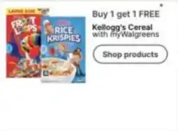 Walgreens Kellogg's Cereal offer