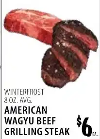 Karns American wagyu beef grilling steak offer